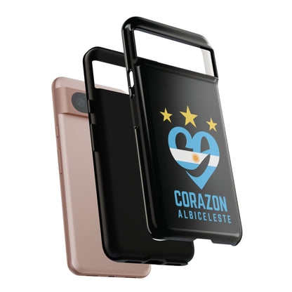 Corazon Albiceleste Phone Case - Tough & Stylish Protection for Fans