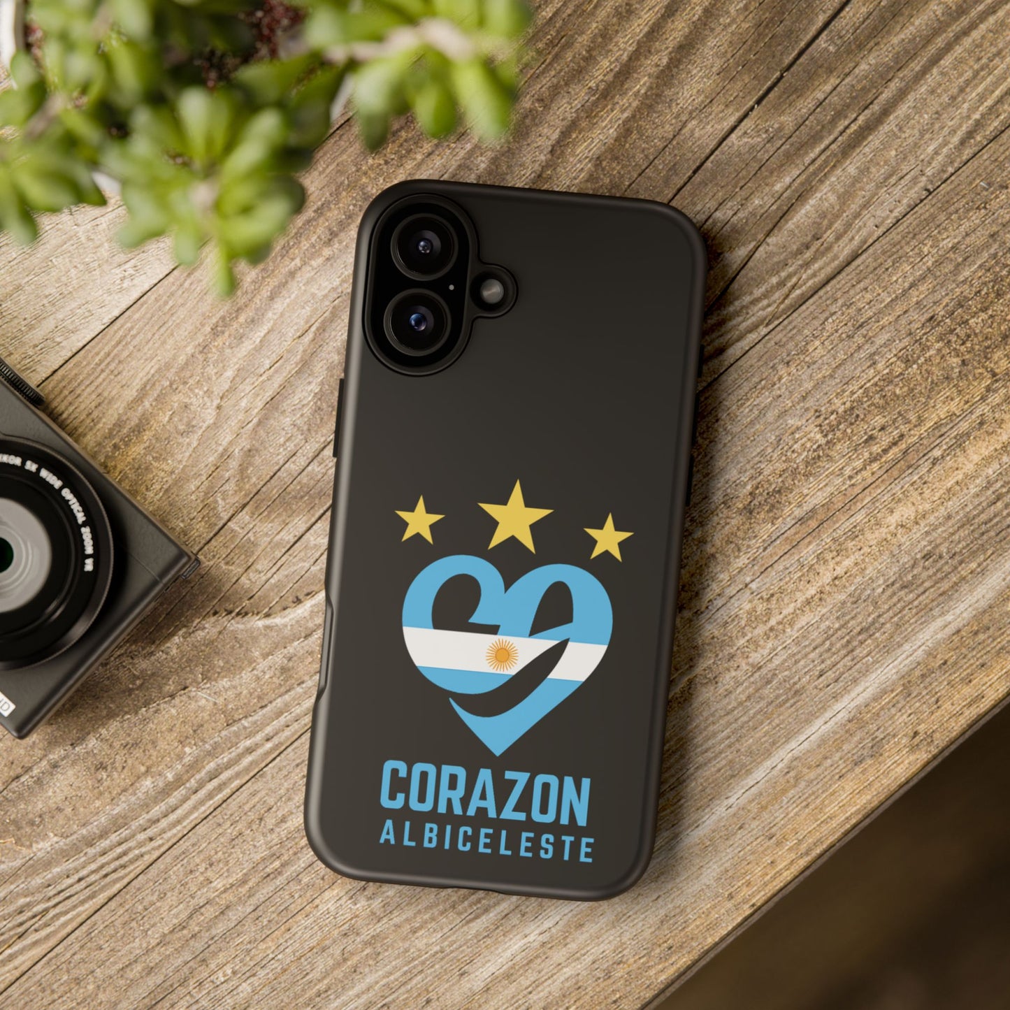 Corazon Albiceleste Phone Case - Tough & Stylish Protection for Fans