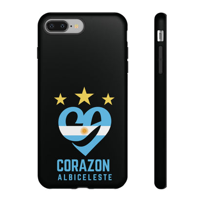 Corazon Albiceleste Phone Case - Tough & Stylish Protection for Fans