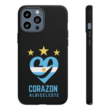 Corazon Albiceleste Phone Case - Tough & Stylish Protection for Fans