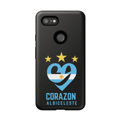 Corazon Albiceleste Phone Case - Tough & Stylish Protection for Fans