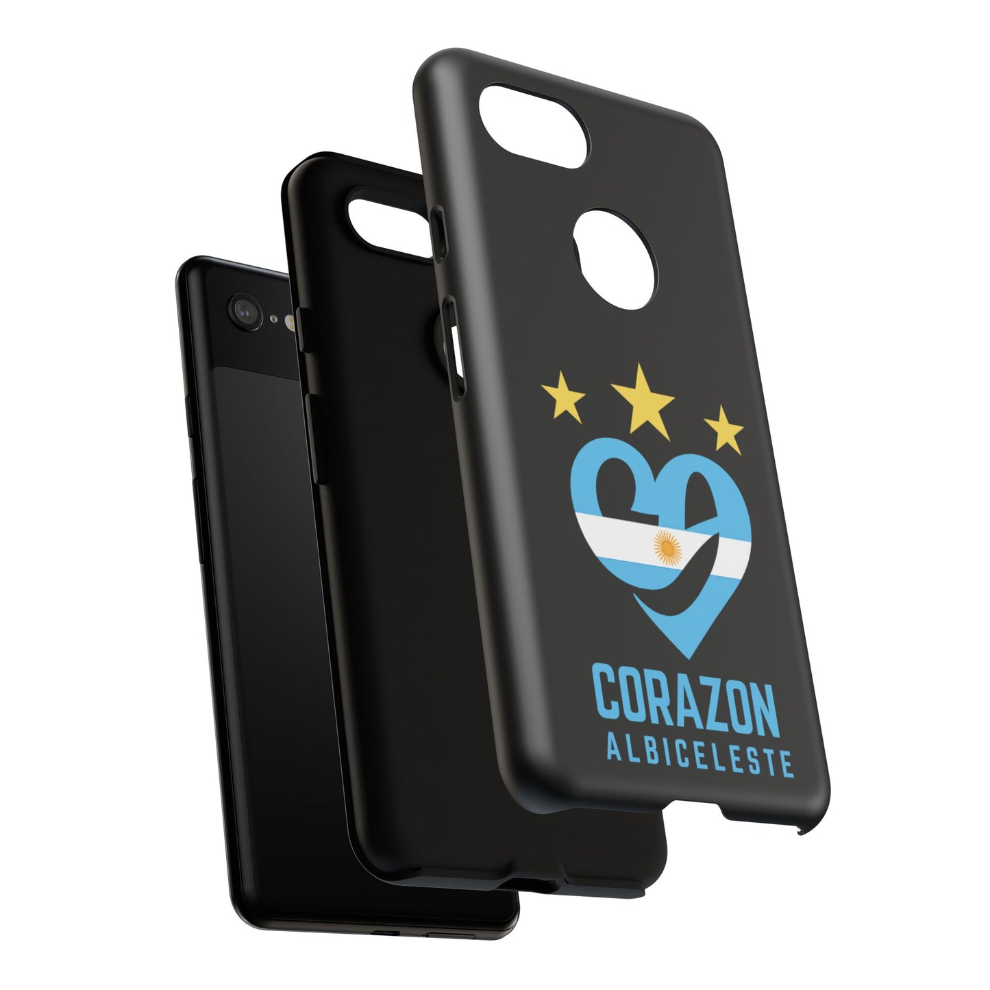 Corazon Albiceleste Phone Case - Tough & Stylish Protection for Fans