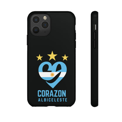 Corazon Albiceleste Phone Case - Tough & Stylish Protection for Fans