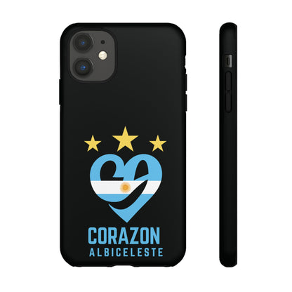 Corazon Albiceleste Phone Case - Tough & Stylish Protection for Fans