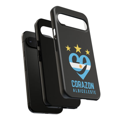 Corazon Albiceleste Phone Case - Tough & Stylish Protection for Fans
