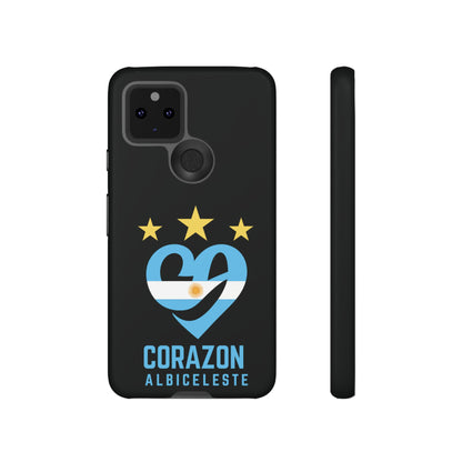 Corazon Albiceleste Phone Case - Tough & Stylish Protection for Fans