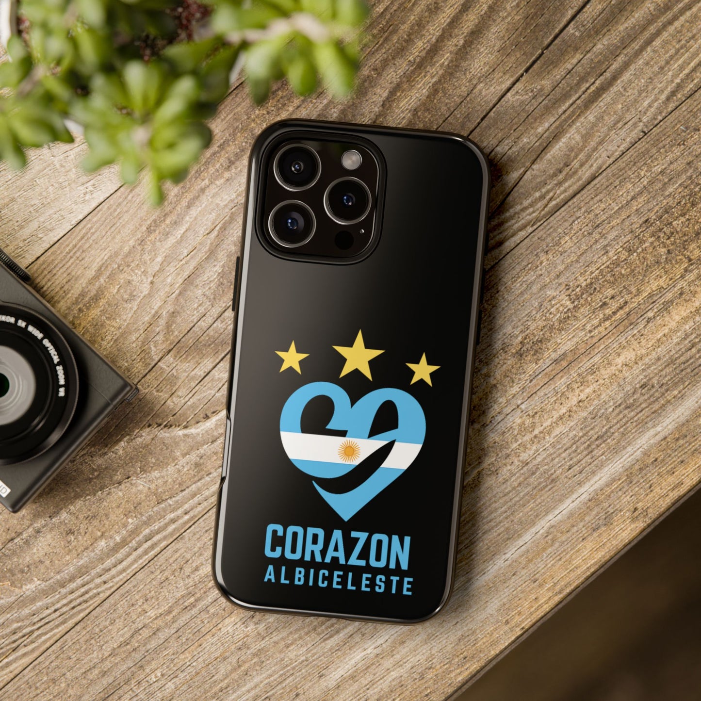 Corazon Albiceleste Phone Case - Tough & Stylish Protection for Fans