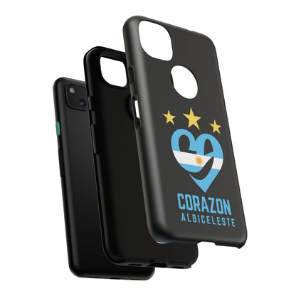 Corazon Albiceleste Phone Case - Tough & Stylish Protection for Fans
