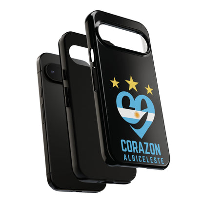 Corazon Albiceleste Phone Case - Tough & Stylish Protection for Fans