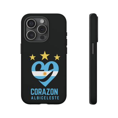 Corazon Albiceleste Phone Case - Tough & Stylish Protection for Fans