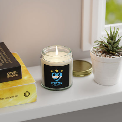 Coconut Apricot Scented Candle - Corazon Albiceleste
