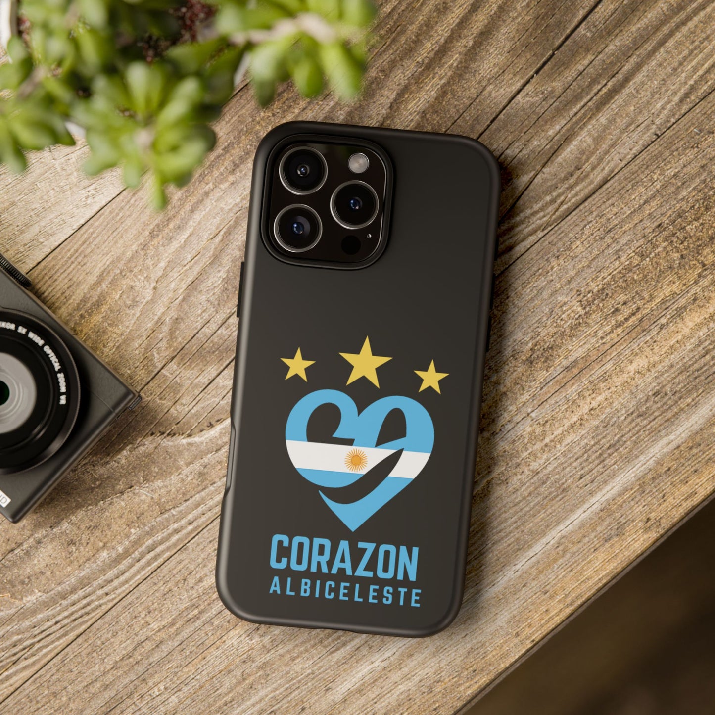 Corazon Albiceleste Phone Case - Tough & Stylish Protection for Fans