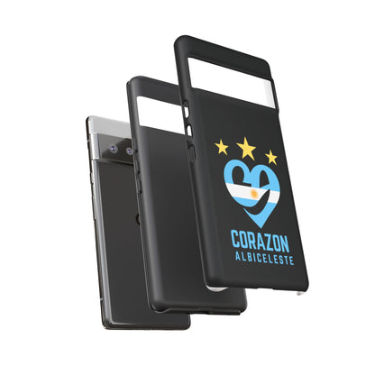 Corazon Albiceleste Phone Case - Tough & Stylish Protection for Fans