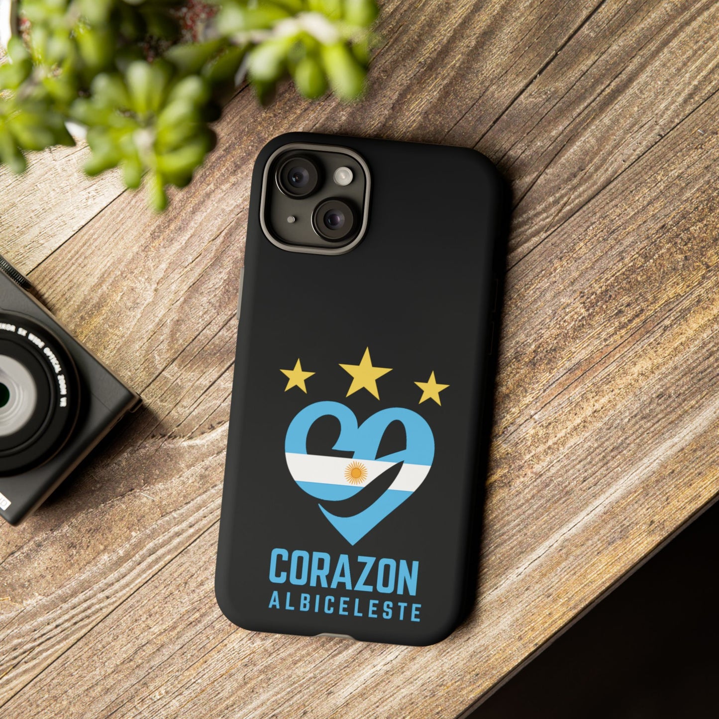 Corazon Albiceleste Phone Case - Tough & Stylish Protection for Fans